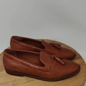 Mansur Gavriel Tassel Loafers- Womens- Size 40- Cognac Brown- Casual Dress Shoe